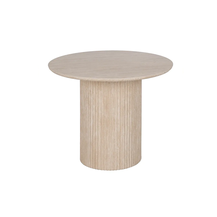 Mesa de comedor de piedra Aimar 90x90x76 cm con diseño sofisticado