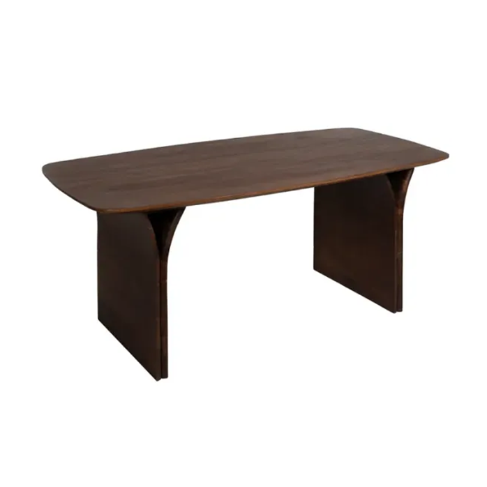 Mesa de comedor de madera Irem 180x90x76 cm con diseño natural y sofisticado