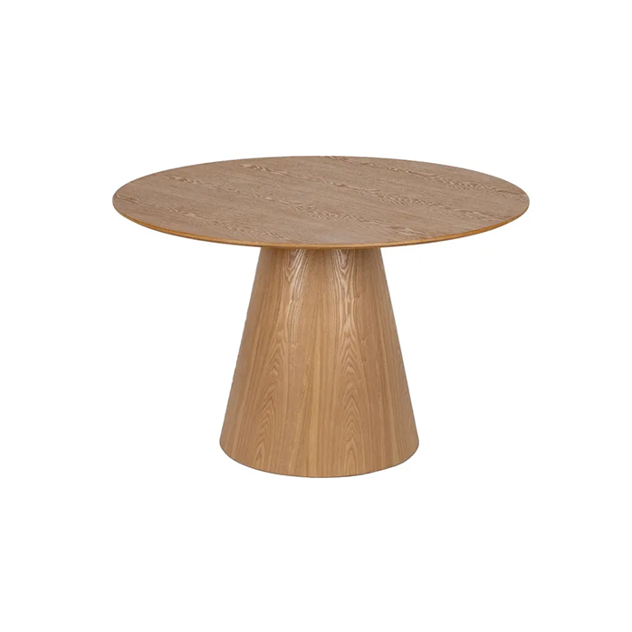 Mesa de comedor madera Leslie 120x120x75 cm con diseño compacto y elegante